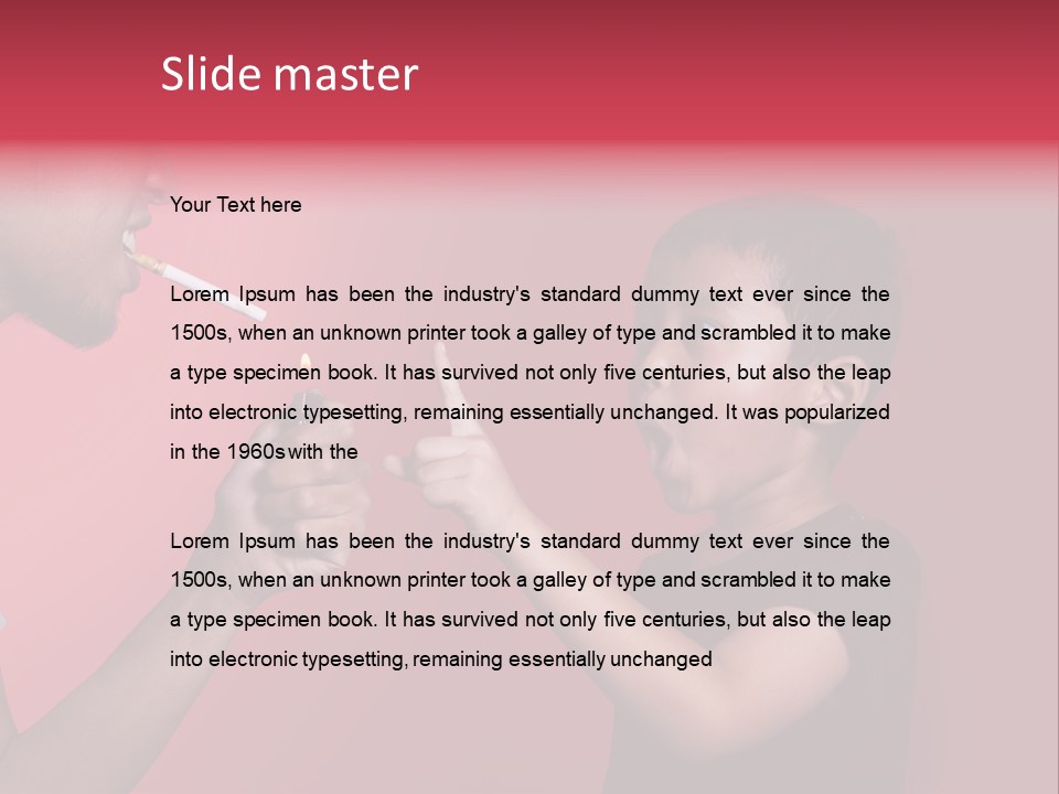 Warning Tell Prohibit PowerPoint Template