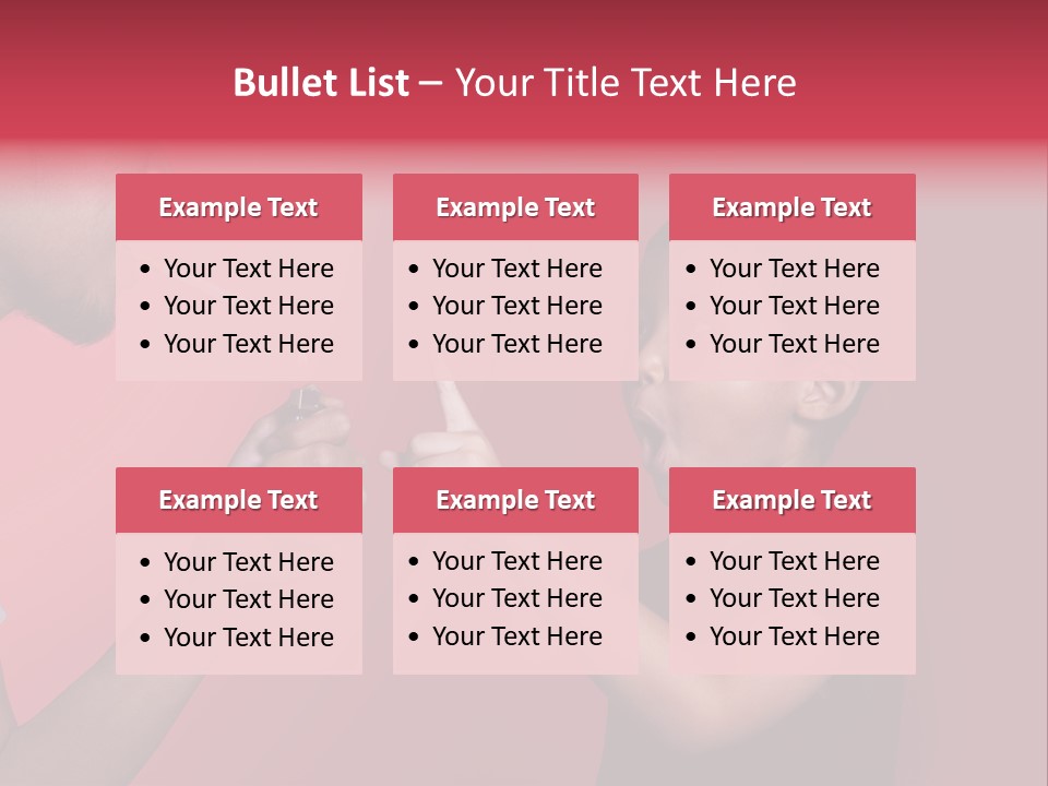 Warning Tell Prohibit PowerPoint Template