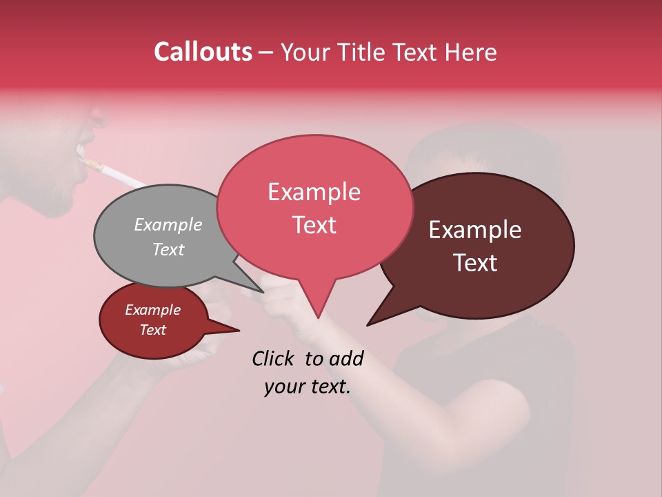 Warning Tell Prohibit PowerPoint Template