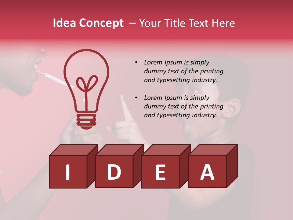 Warning Tell Prohibit PowerPoint Template