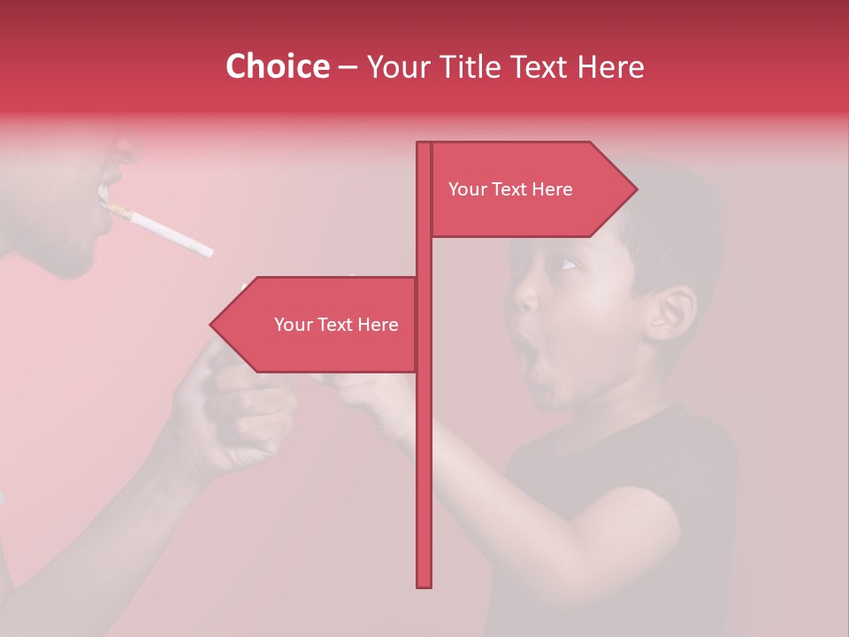 Warning Tell Prohibit PowerPoint Template