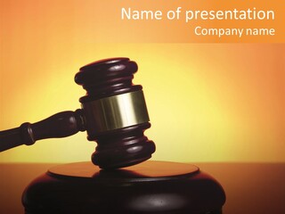 Crime Attorney Lawyer PowerPoint Template