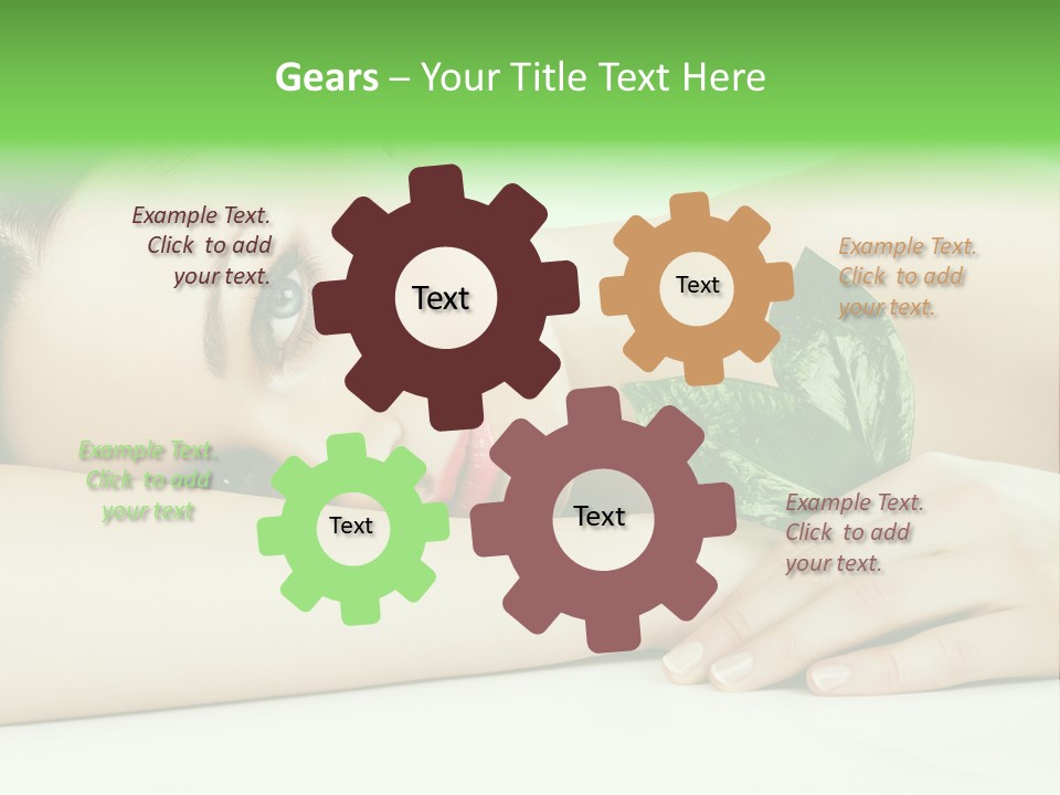 Cleanliness Healthy Leaf PowerPoint Template
