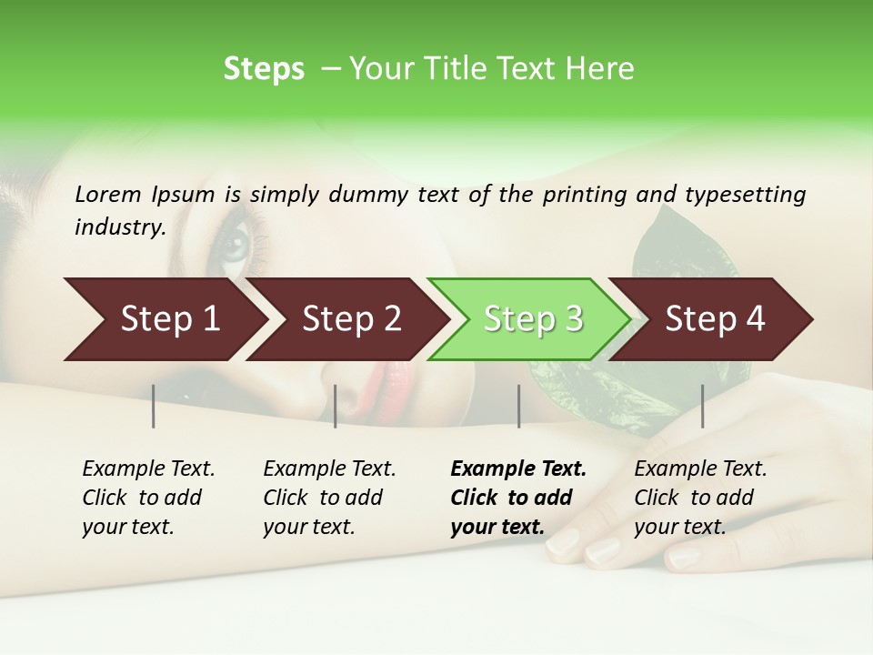 Cleanliness Healthy Leaf PowerPoint Template