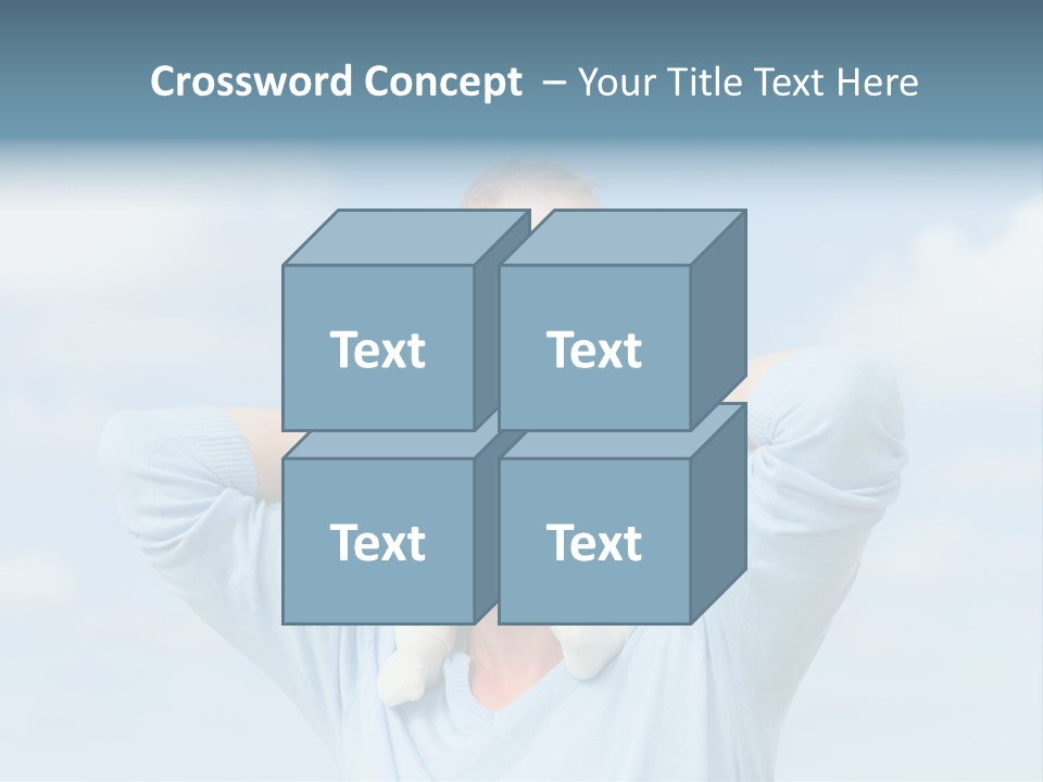 A Man Holding A Small Child On His Shoulders PowerPoint Template