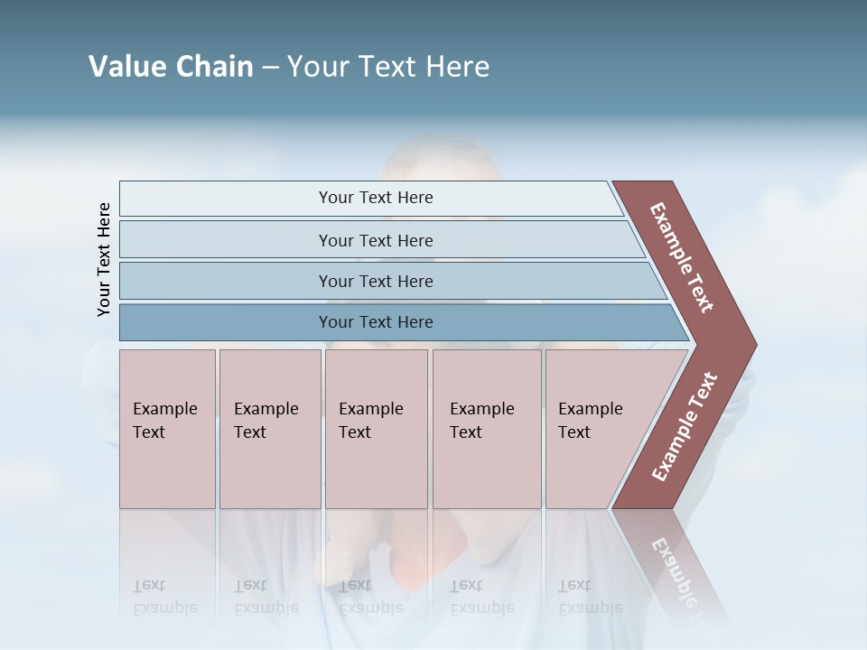 A Man Holding A Small Child On His Shoulders PowerPoint Template