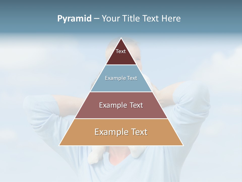 A Man Holding A Small Child On His Shoulders PowerPoint Template