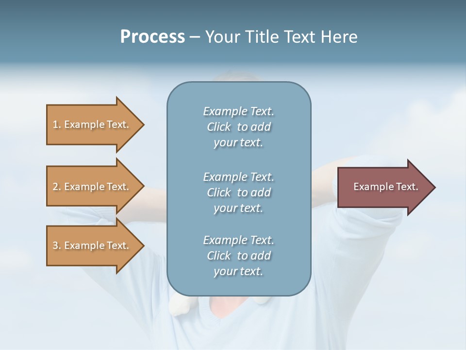 A Man Holding A Small Child On His Shoulders PowerPoint Template