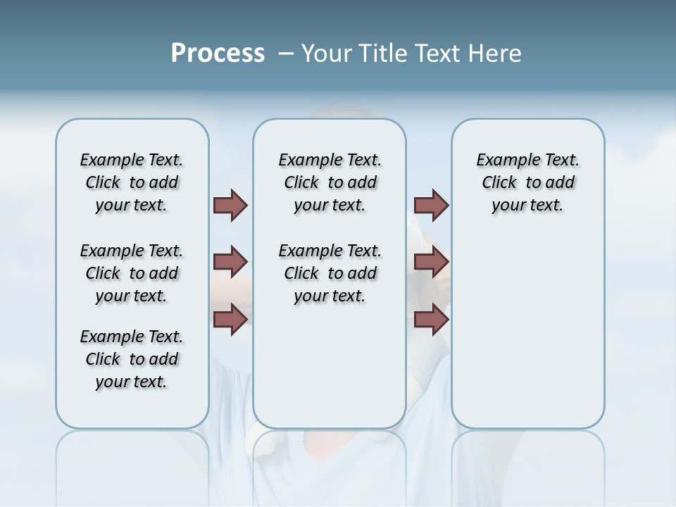 A Man Holding A Small Child On His Shoulders PowerPoint Template