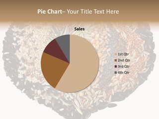 A Heart Shaped Bowl Filled With Grains And Seeds PowerPoint Template