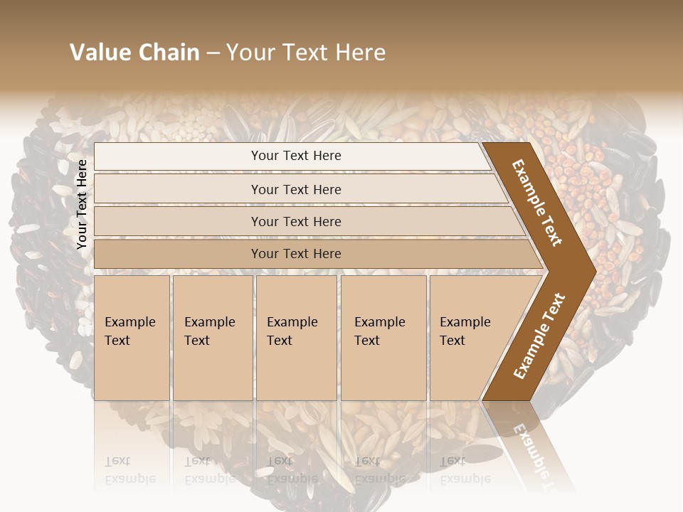 A Heart Shaped Bowl Filled With Grains And Seeds PowerPoint Template
