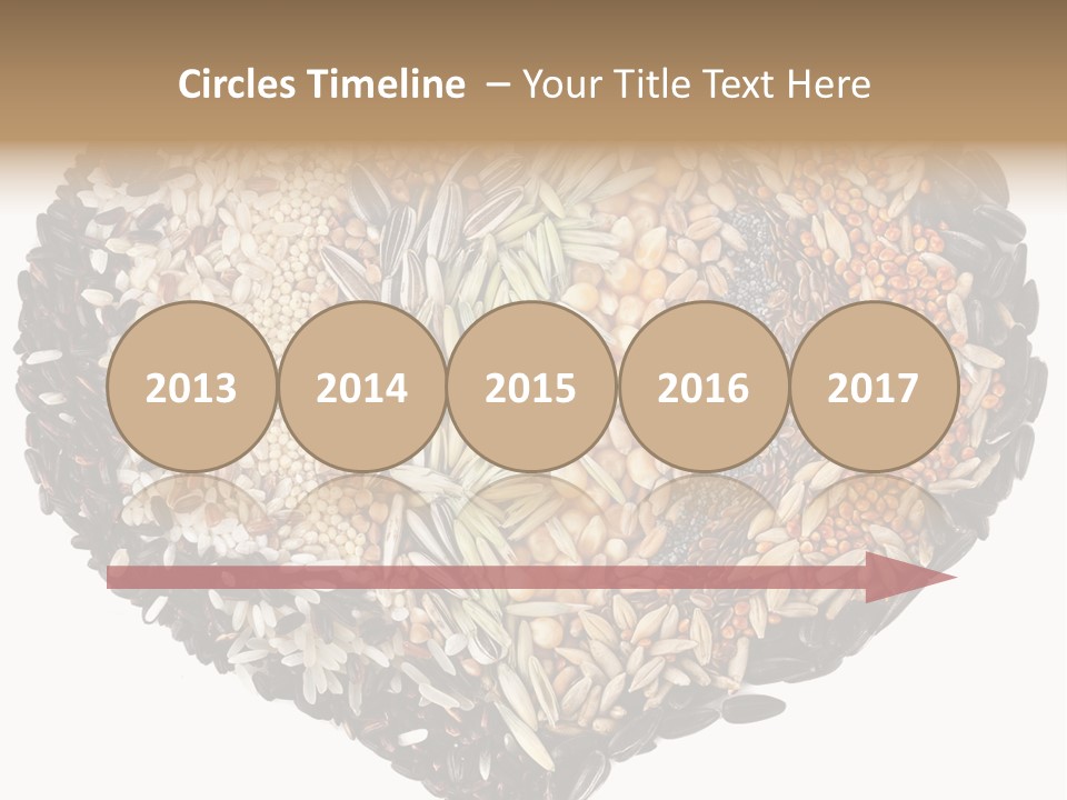 A Heart Shaped Bowl Filled With Grains And Seeds PowerPoint Template