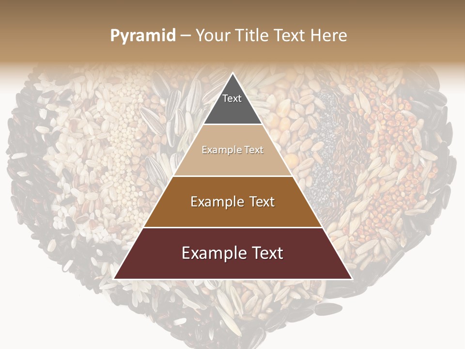 A Heart Shaped Bowl Filled With Grains And Seeds PowerPoint Template