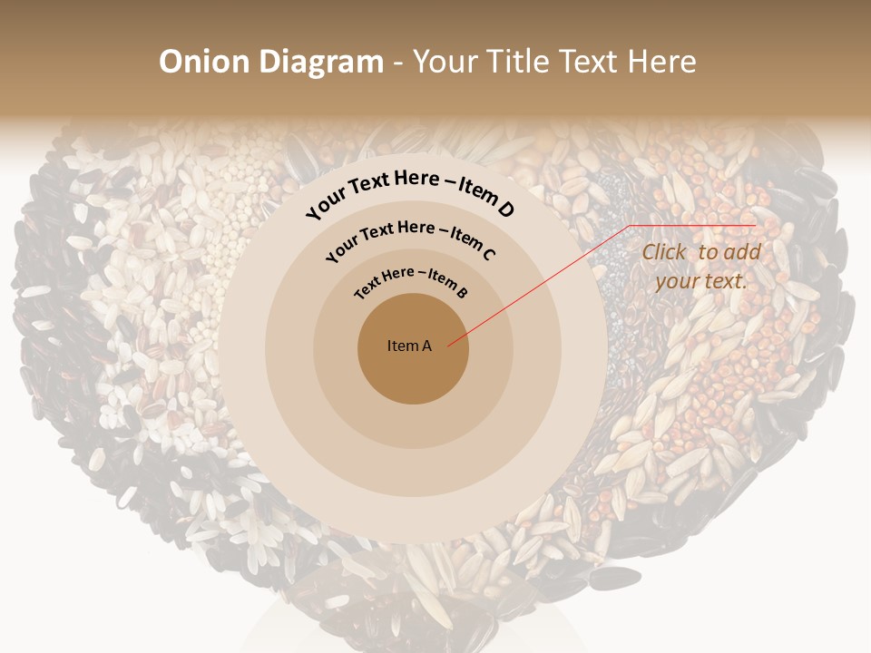 A Heart Shaped Bowl Filled With Grains And Seeds PowerPoint Template