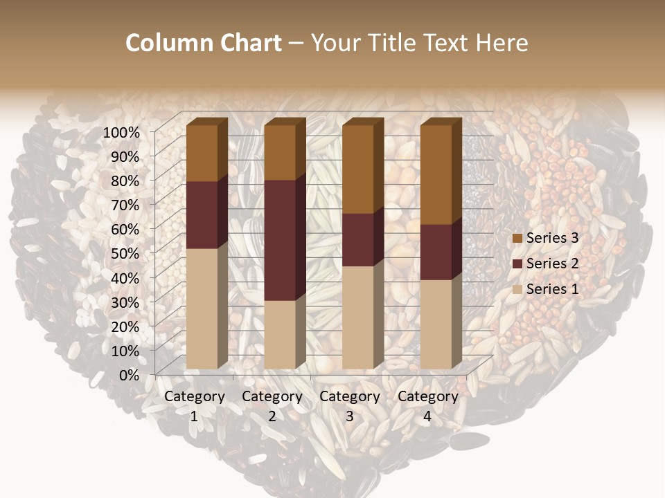 A Heart Shaped Bowl Filled With Grains And Seeds PowerPoint Template