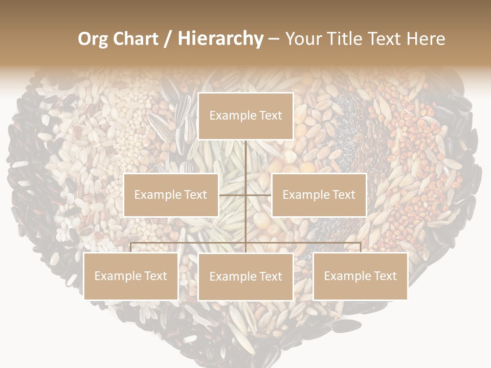 A Heart Shaped Bowl Filled With Grains And Seeds PowerPoint Template