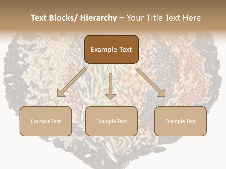 A Heart Shaped Bowl Filled With Grains And Seeds PowerPoint Template