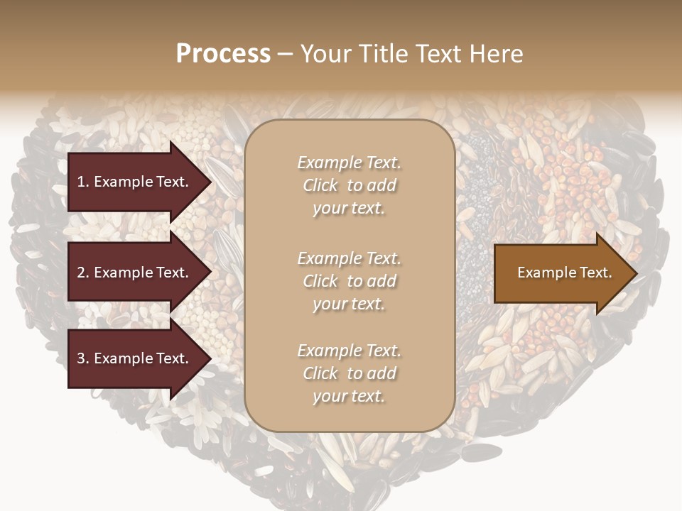 A Heart Shaped Bowl Filled With Grains And Seeds PowerPoint Template