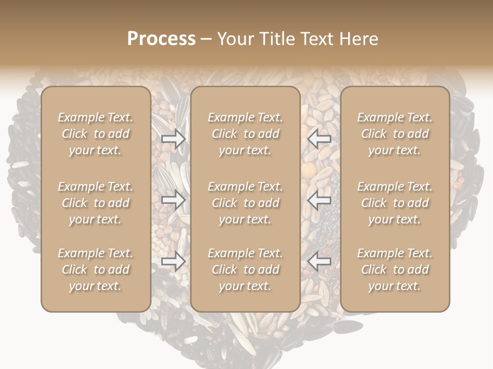 A Heart Shaped Bowl Filled With Grains And Seeds PowerPoint Template