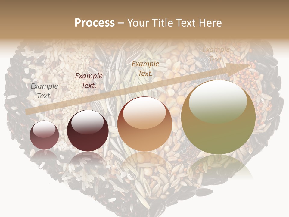 A Heart Shaped Bowl Filled With Grains And Seeds PowerPoint Template