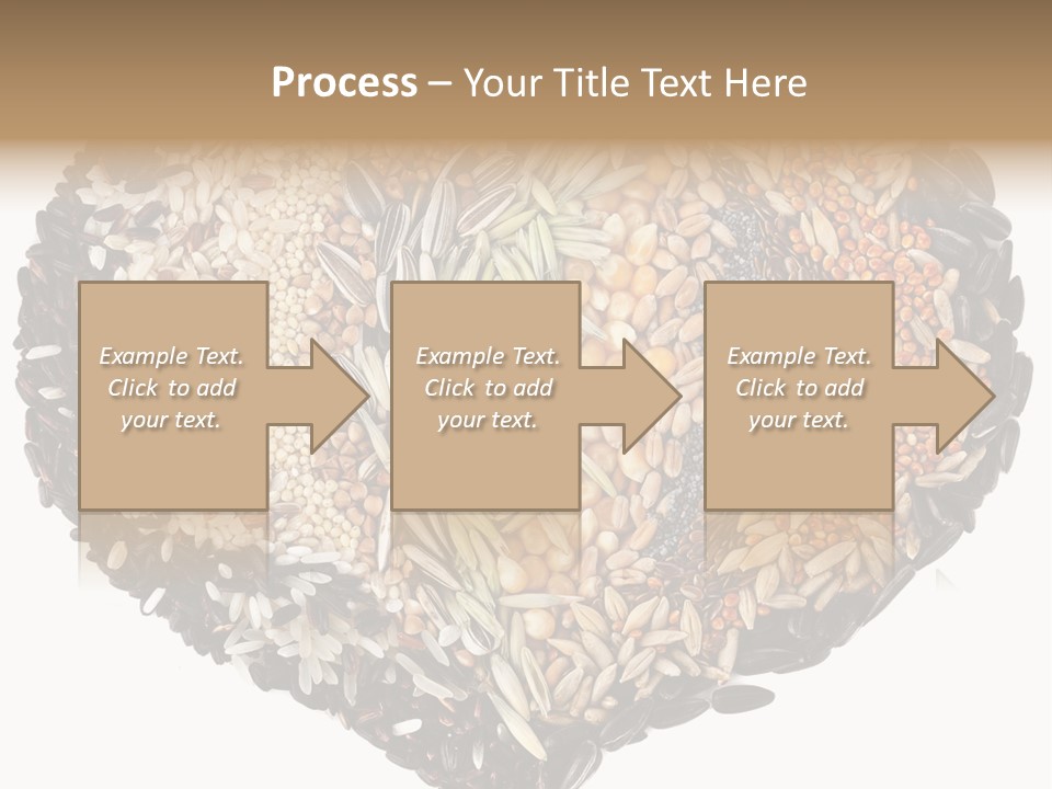 A Heart Shaped Bowl Filled With Grains And Seeds PowerPoint Template