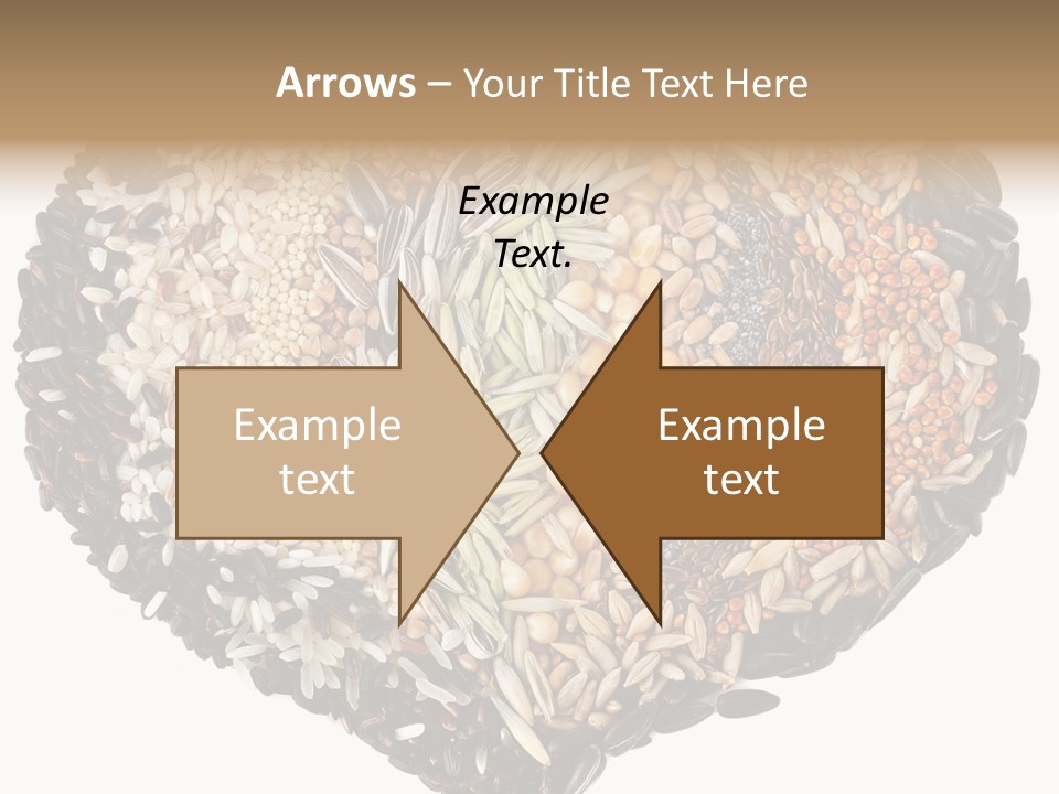 A Heart Shaped Bowl Filled With Grains And Seeds PowerPoint Template