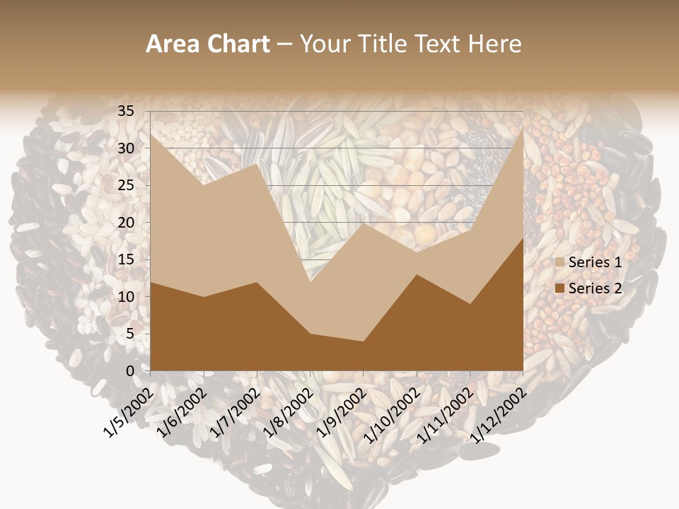 A Heart Shaped Bowl Filled With Grains And Seeds PowerPoint Template
