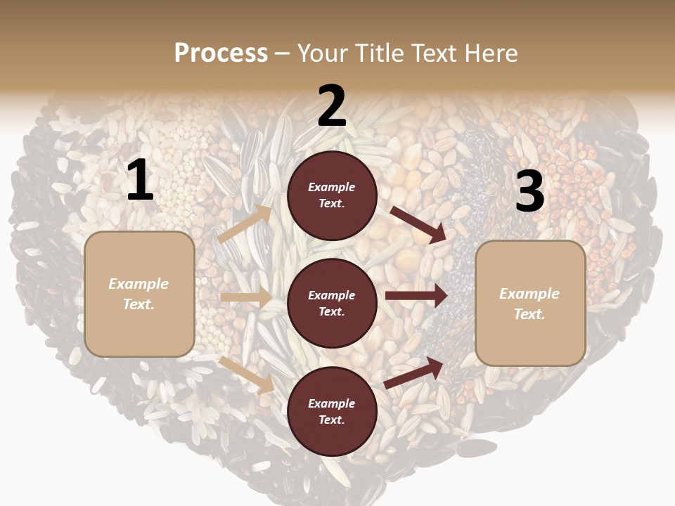 A Heart Shaped Bowl Filled With Grains And Seeds PowerPoint Template