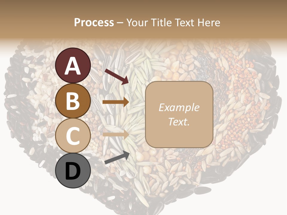 A Heart Shaped Bowl Filled With Grains And Seeds PowerPoint Template