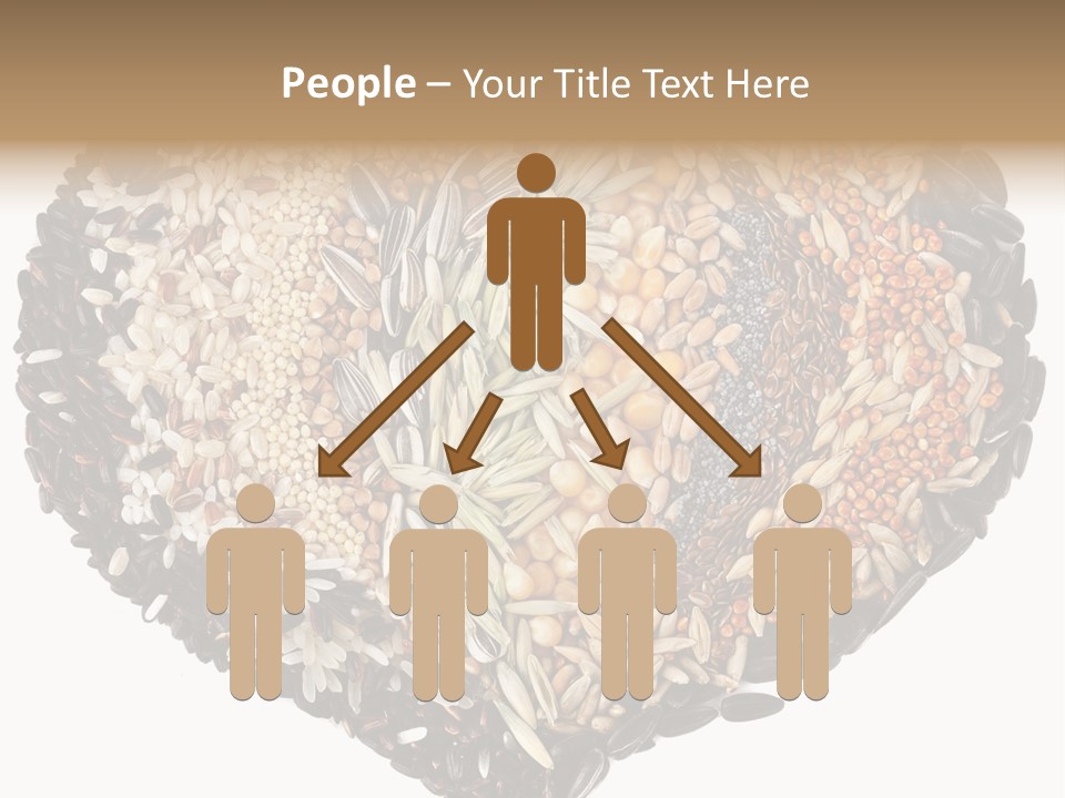 A Heart Shaped Bowl Filled With Grains And Seeds PowerPoint Template