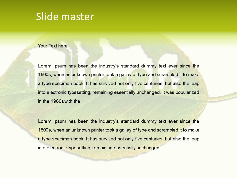 Dry Tree Waste PowerPoint Template