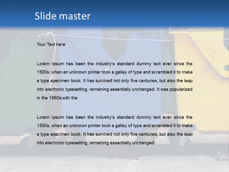 Container Waste Closed PowerPoint Template
