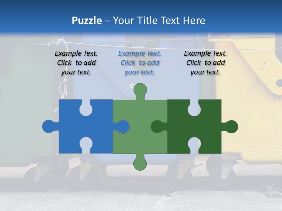 Container Waste Closed PowerPoint Template
