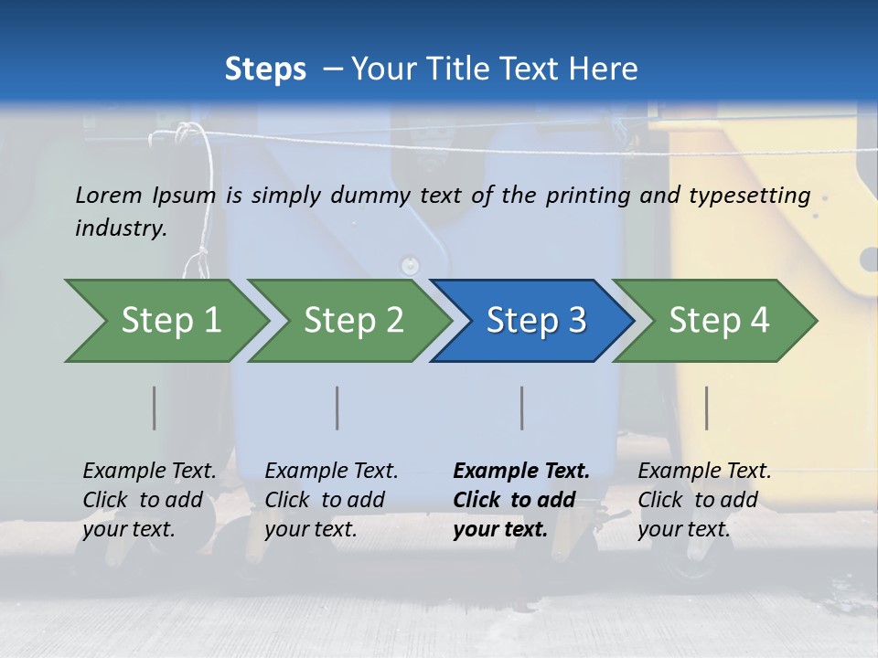 Container Waste Closed PowerPoint Template
