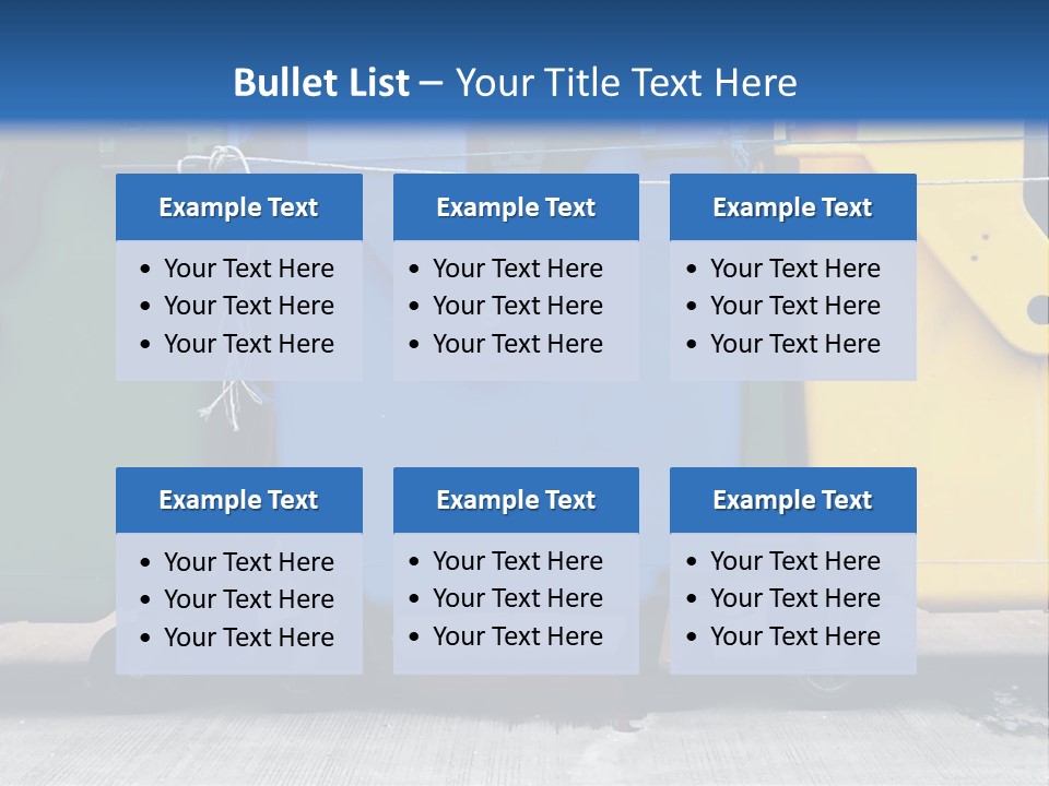 Container Waste Closed PowerPoint Template