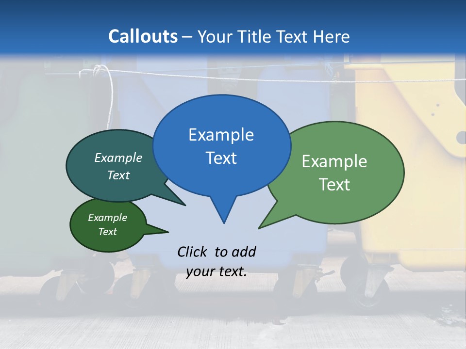 Container Waste Closed PowerPoint Template