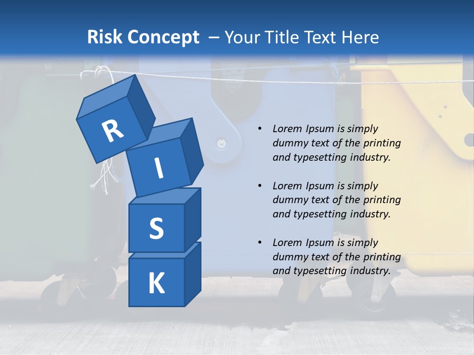 Container Waste Closed PowerPoint Template