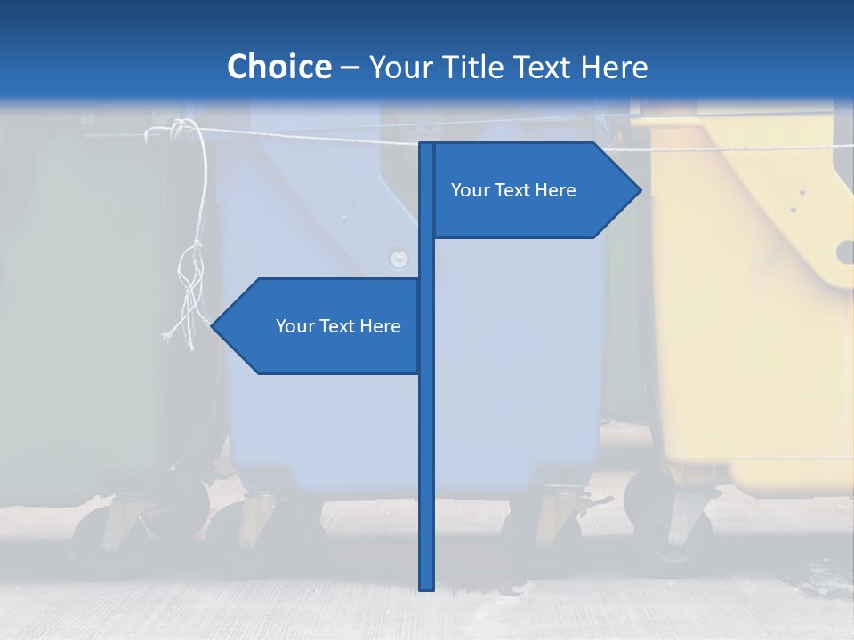 Container Waste Closed PowerPoint Template