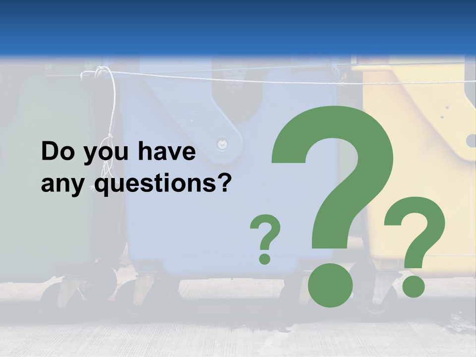 Container Waste Closed PowerPoint Template