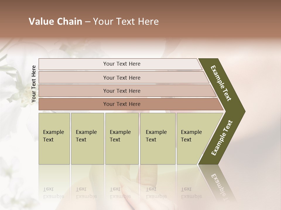 A Beautiful Woman With Flowers In The Background PowerPoint Template