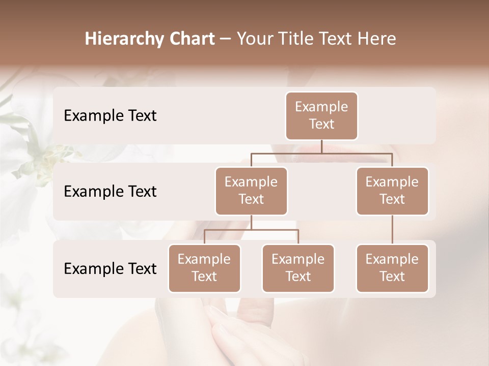 A Beautiful Woman With Flowers In The Background PowerPoint Template