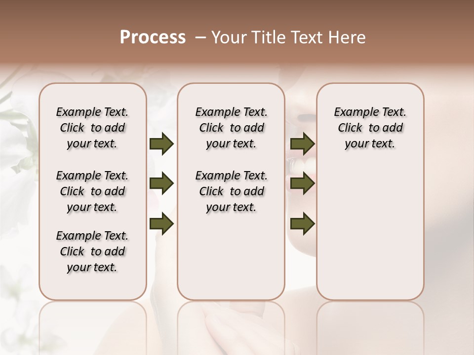 A Beautiful Woman With Flowers In The Background PowerPoint Template