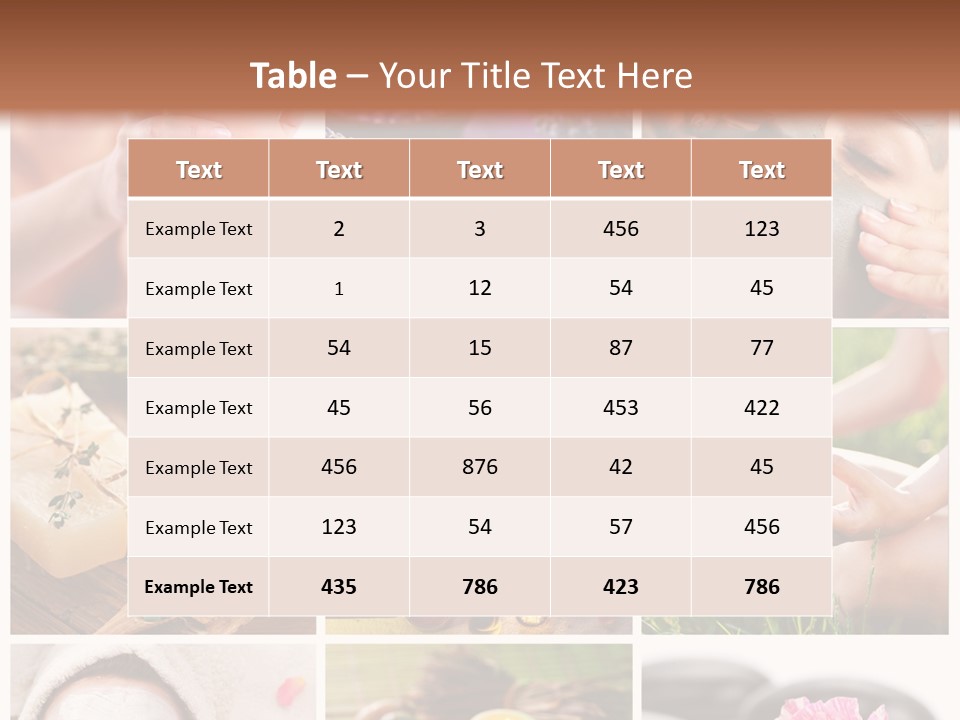 A Collage Of Photos With A Woman's Face And Hands PowerPoint Template