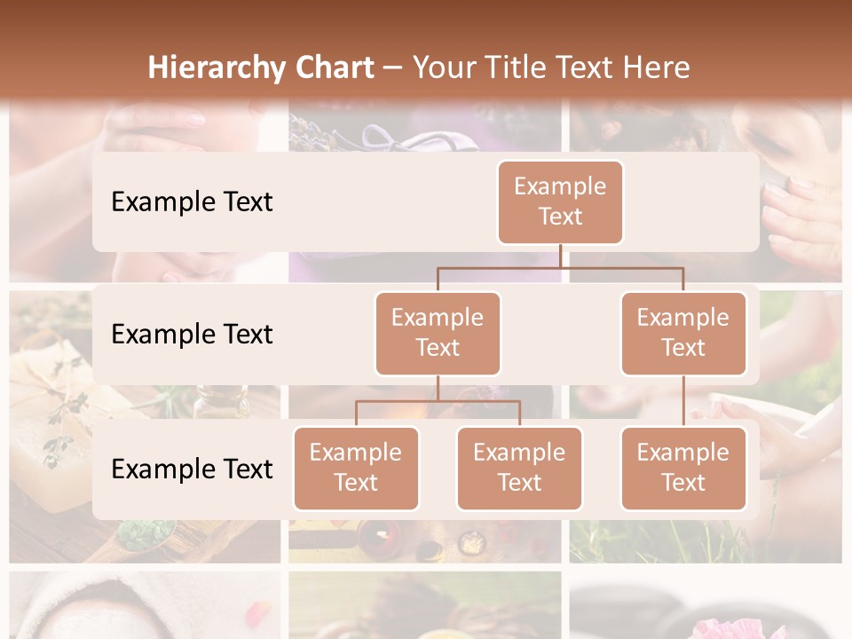 A Collage Of Photos With A Woman's Face And Hands PowerPoint Template