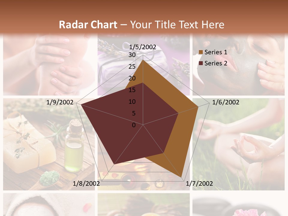 A Collage Of Photos With A Woman's Face And Hands PowerPoint Template