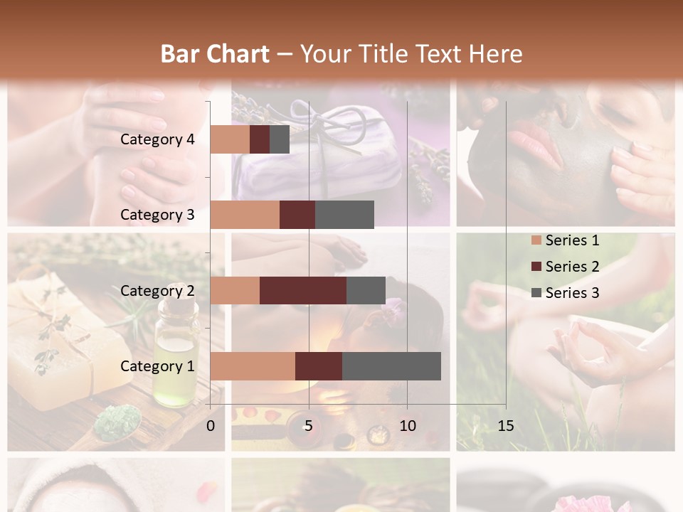 A Collage Of Photos With A Woman's Face And Hands PowerPoint Template