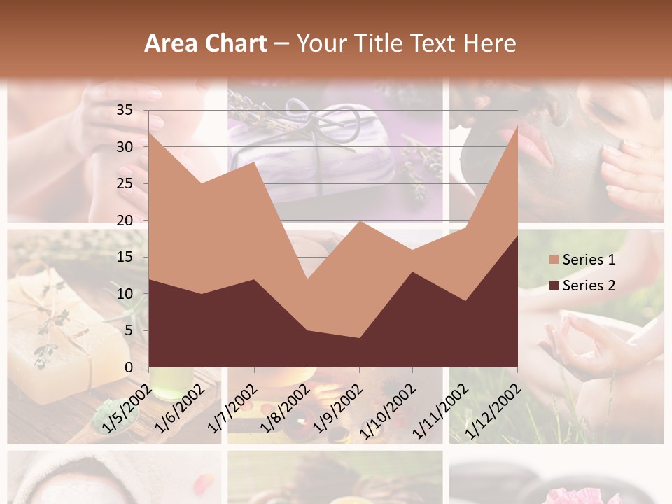 A Collage Of Photos With A Woman's Face And Hands PowerPoint Template