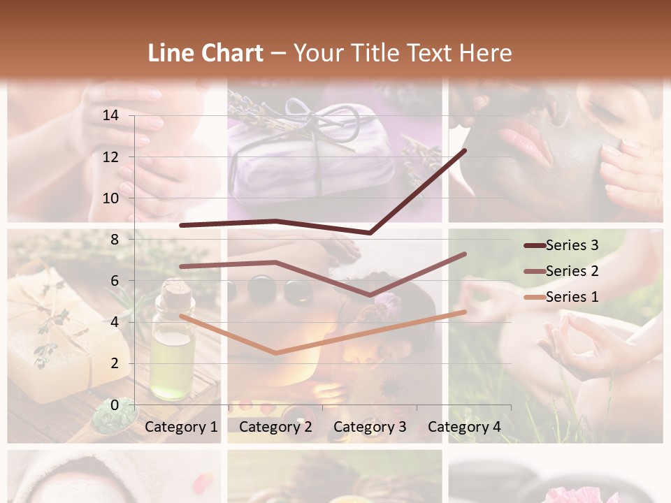 A Collage Of Photos With A Woman's Face And Hands PowerPoint Template