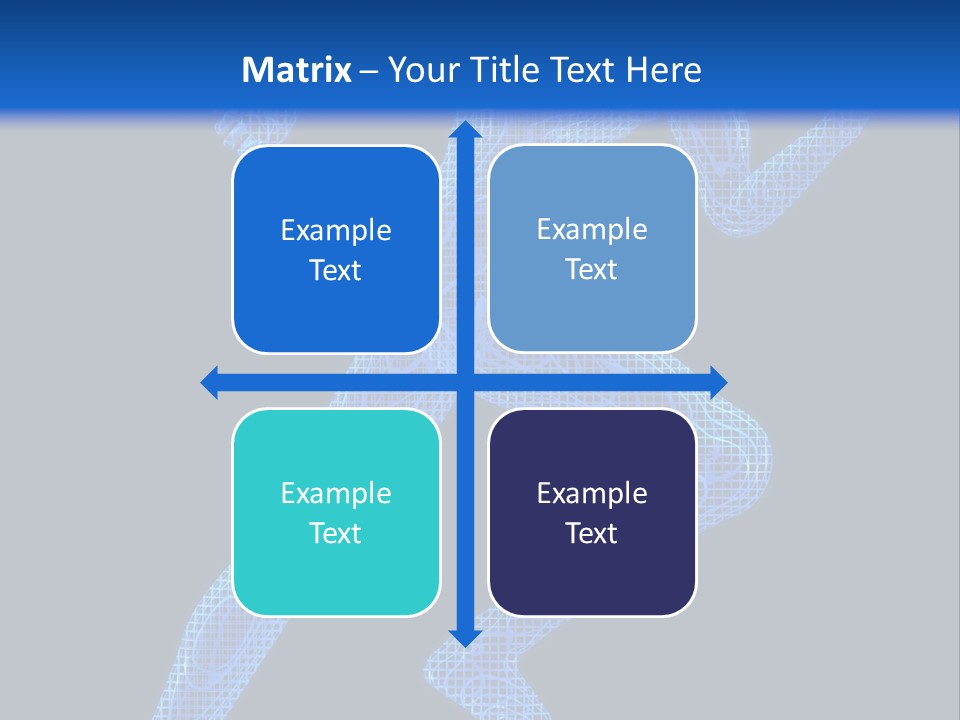 A Man Running On A Black And Blue Background PowerPoint Template