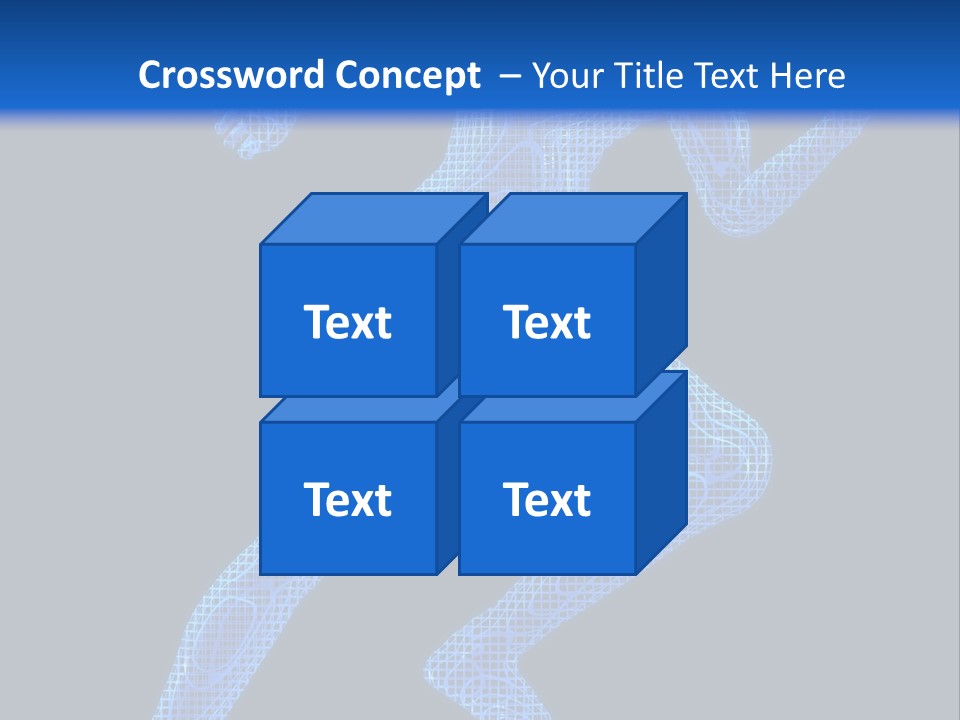 A Man Running On A Black And Blue Background PowerPoint Template